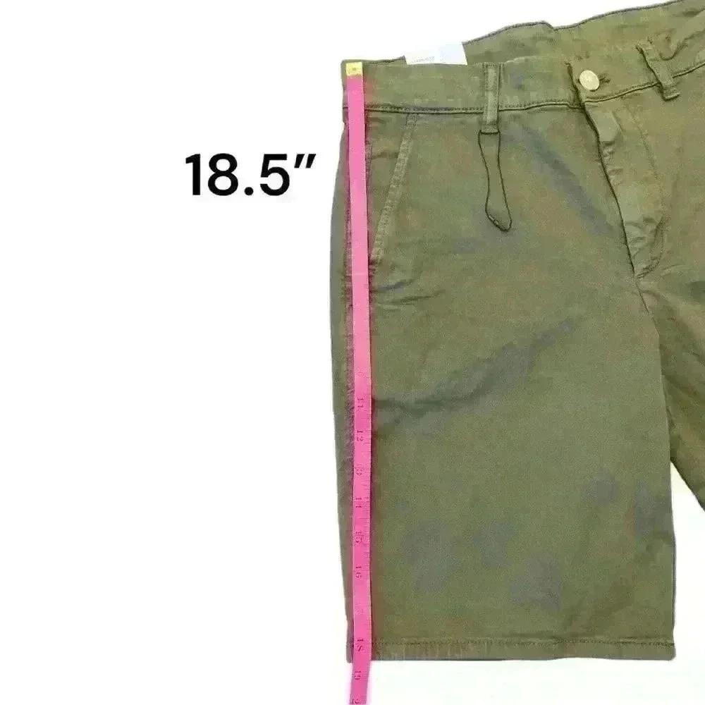 Zara Olive Green Straight Fit Shorts, Size 30 - Picture 5 of 5